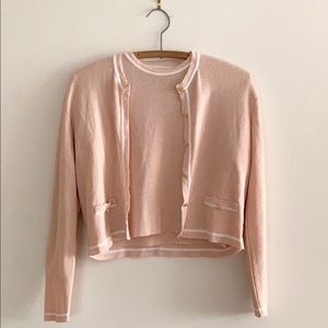 Vintage Pink 50's Sweater Set